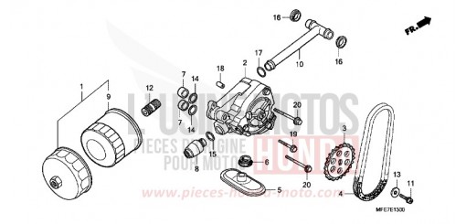 OIL PUMP VT750C2BA de 2010